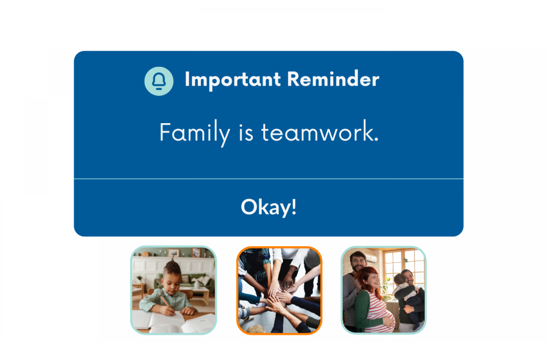 #FamilyTeamWork – Join the movement and get the conversation started in your family about the equal sharing of caring and household tasks