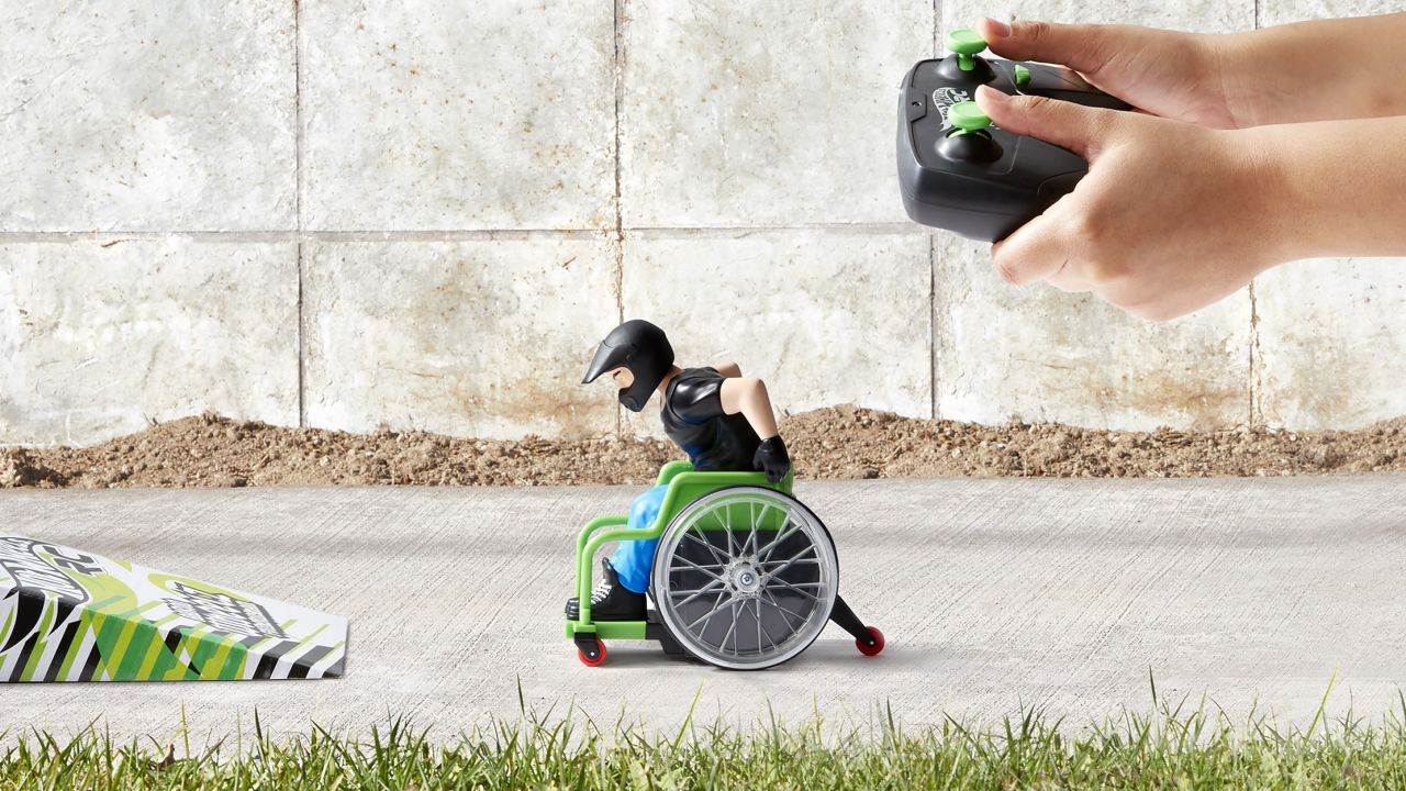 a remote-control wheelchair toy