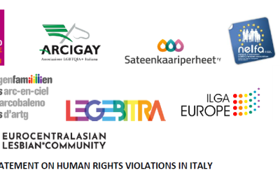 Rainbow organisations condemn Human Rights violations in Italy