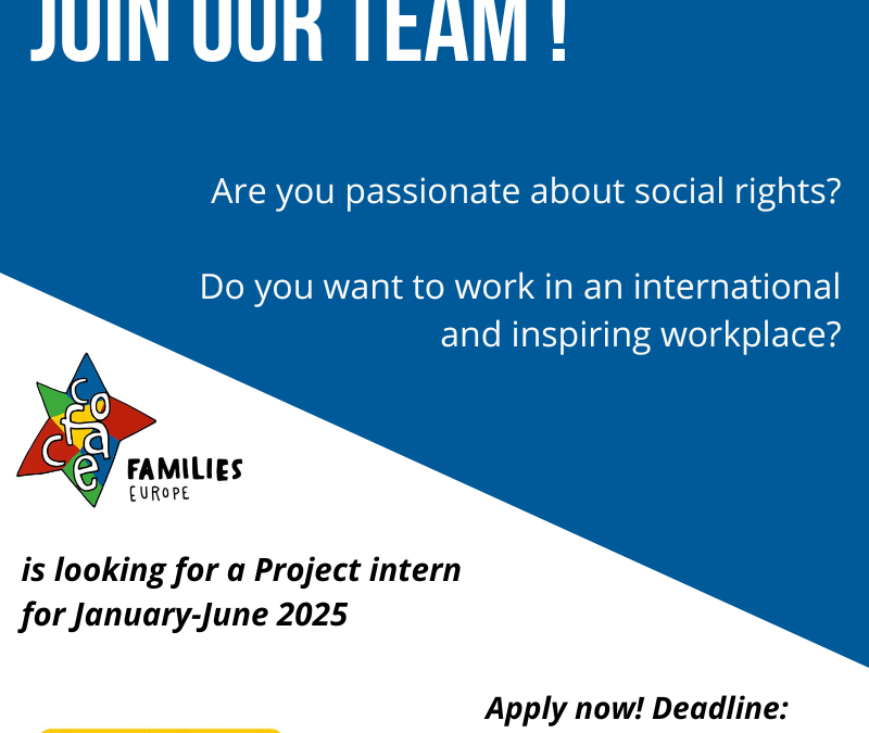 Call for COFACE Project intern for 6 months, January-June 2025