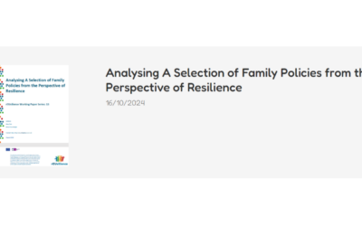 Analysing family policies from the perspective of resilience 