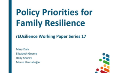 New Working Paper on Policy Priorities for Family Resilience