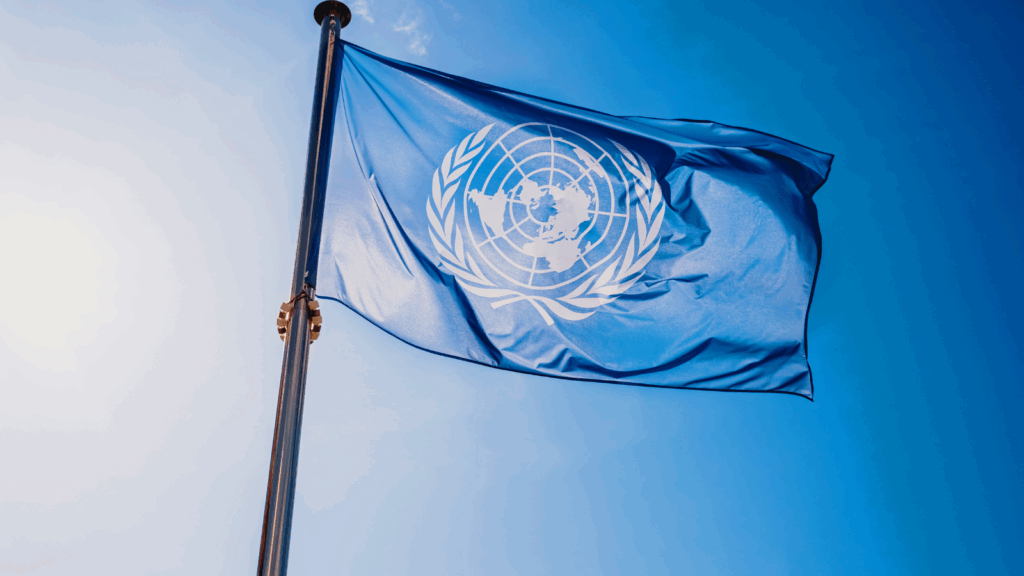 Flag of the UN.