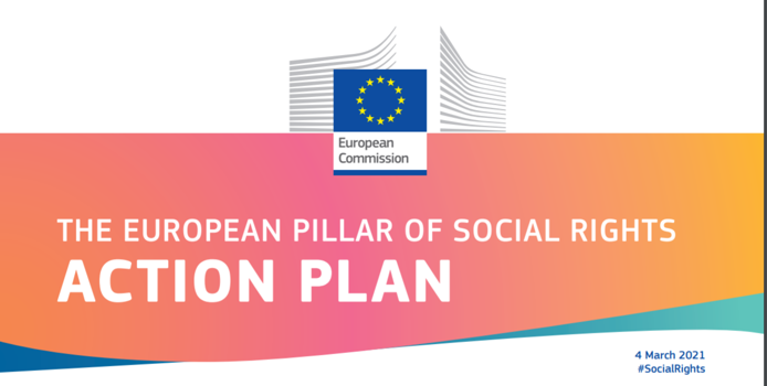 EU logo- European Pillar of Social Rights, Action Plan