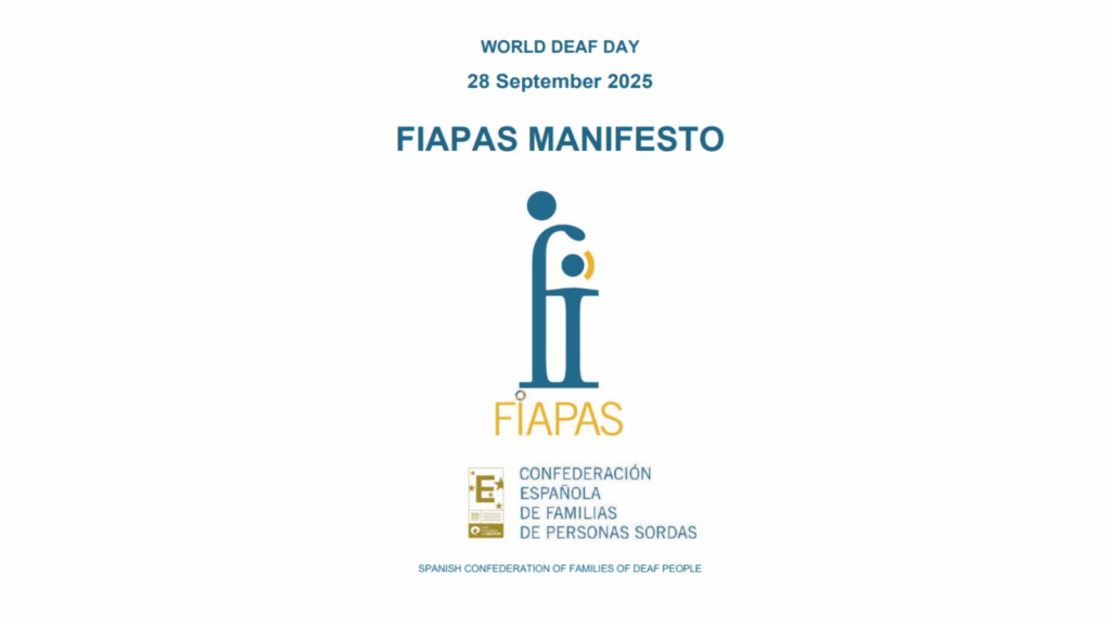 Front page of the manifesto with the title and logo